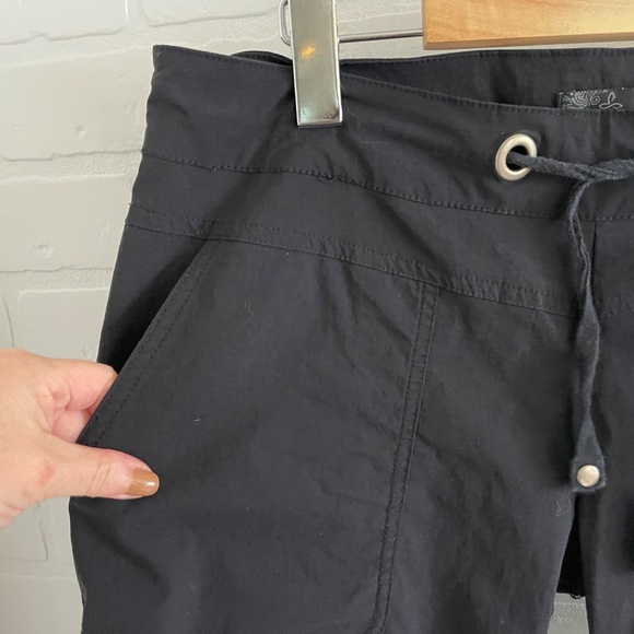 prAna Bliss Knickers Women's-Black Pockets Activewear Trekking Hiking Sz S - Picture 4 of 10